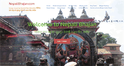 Desktop Screenshot of nepalibhajan.com