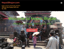 Tablet Screenshot of nepalibhajan.com